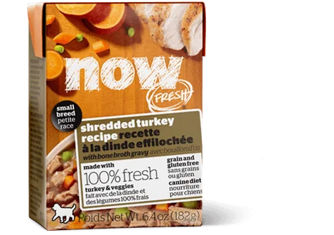 Petcurean Now Fresh Grain Free Dog Wet Food Small Breed Shredded Turkey