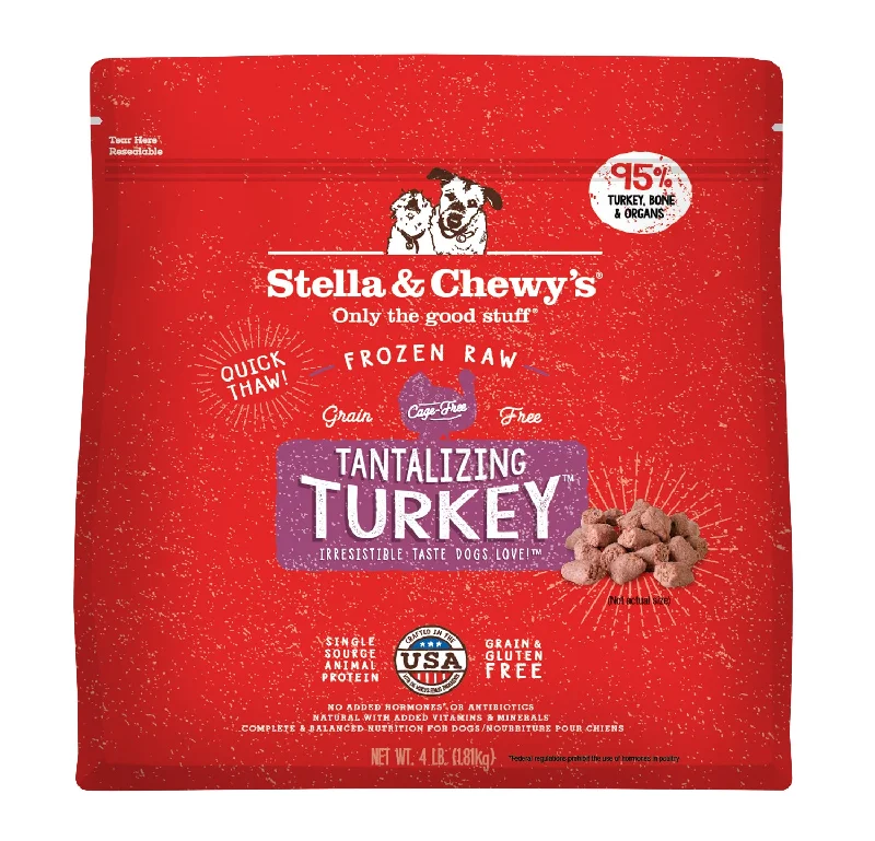 Stella & Chewy's Dog Frozen Raw Food Dinner Morsels Tantalizing Turkey