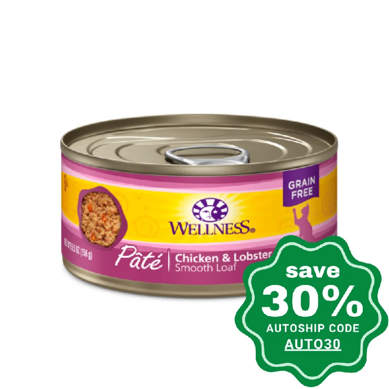 Wellness - Complete Health Pate - Grain Free Canned Cat Food - Chicken & Lobster - 5.5OZ (min. 24 Cans)