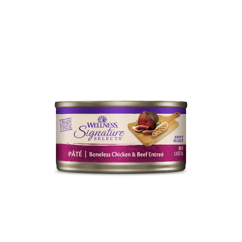 Wellness CORE Signature Selects Paté Chicken and Beef Entrée Wet Cat Food 79g x 12